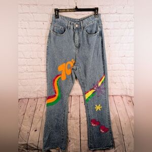 Shein Rainbow Woman's Jeans Size Medium